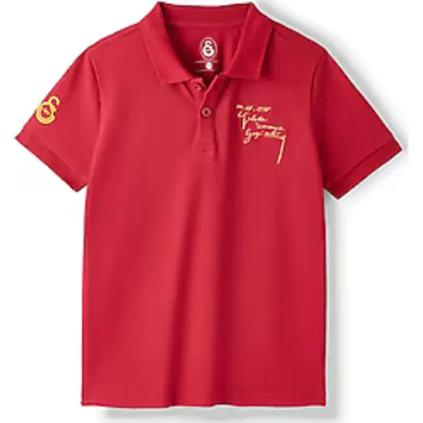 GS Store Galatasaray Ata C251280 Kısa Kollu Polo Yaka Çocuk Tişört