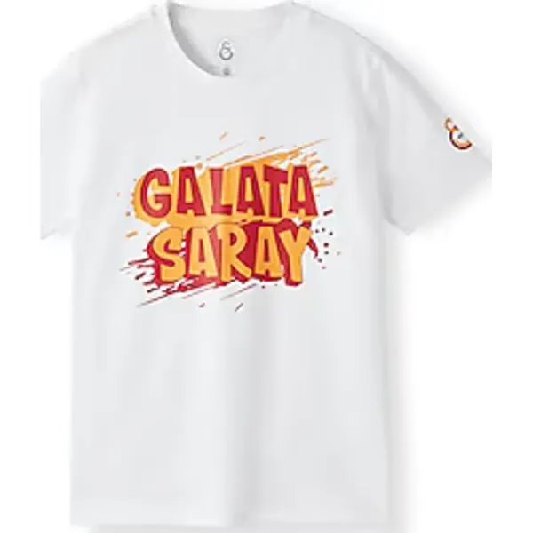GS Store Galatasaray C252061 Kısa Kollu Bisiklet Yaka Çocuk Tişört