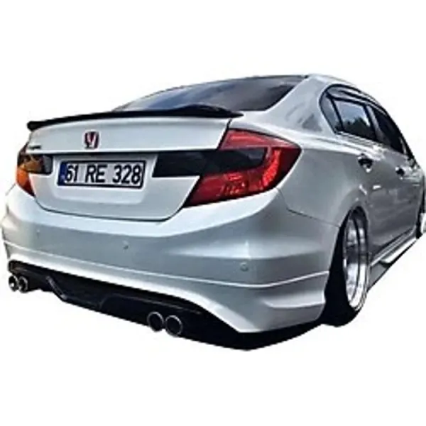 Gtm Otomotiv Honda Cıvıc Fb 7 Custom Arka Tampon Eki 2012/2016 - Mat Siyah - Kampanyalı Fiyah