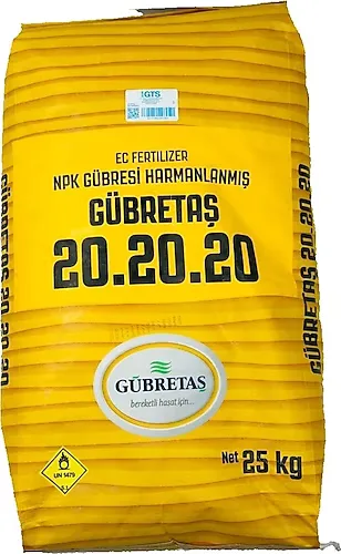 Gübretaş 20 20 20+Me 25 kg Toz Npk Gübre