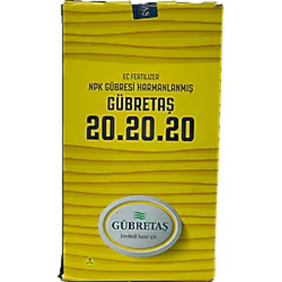 GÜBRETAŞ 20.20.20 - TOZ GÜBRE (5 KG) ORJİNAL ÜRÜN HOLOGRAMLI PAKE