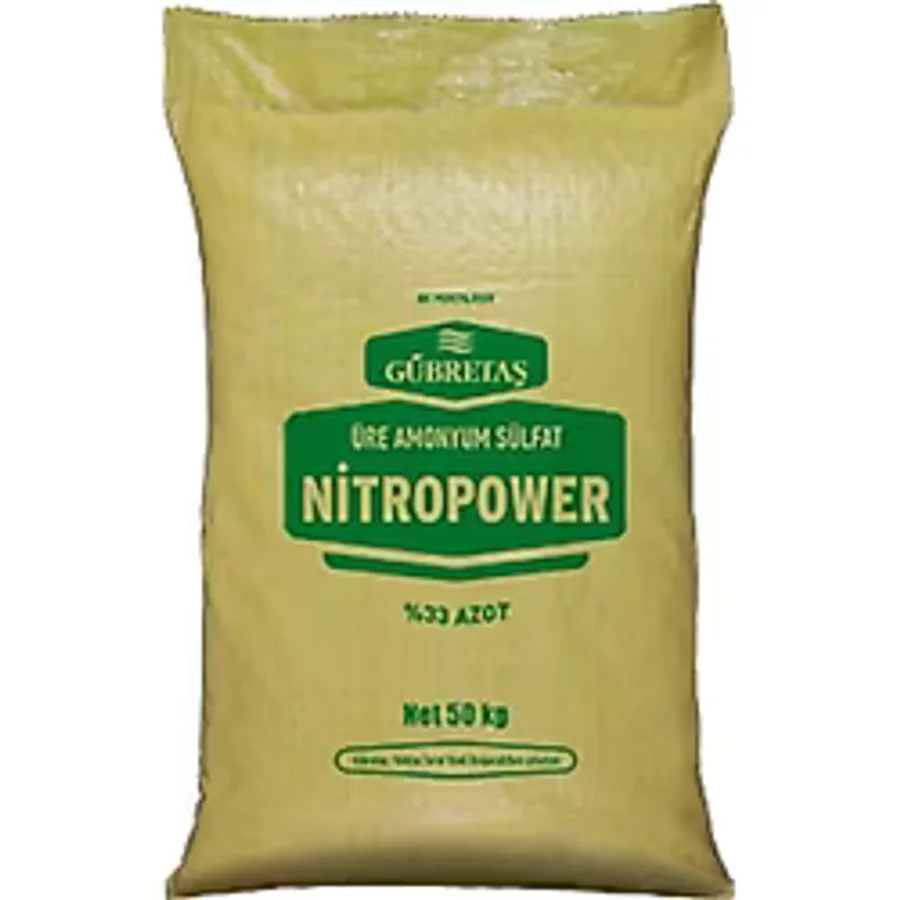 Gübretaş Nitropower Bitki Besini Üre Amonyum Sulfat Demir Suda Çözünür Kükürt %33 Azot Gübresi 1 Kg