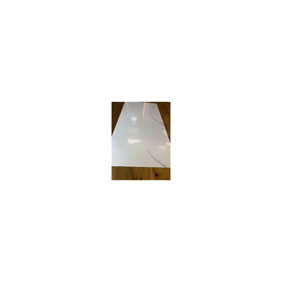 Güçlü 30X60CM Beyaz Mermer Desenli Kendinden Yapışkanlı Seramik Desen Banyo Wc Kaplama Pvc Duvar Paneli