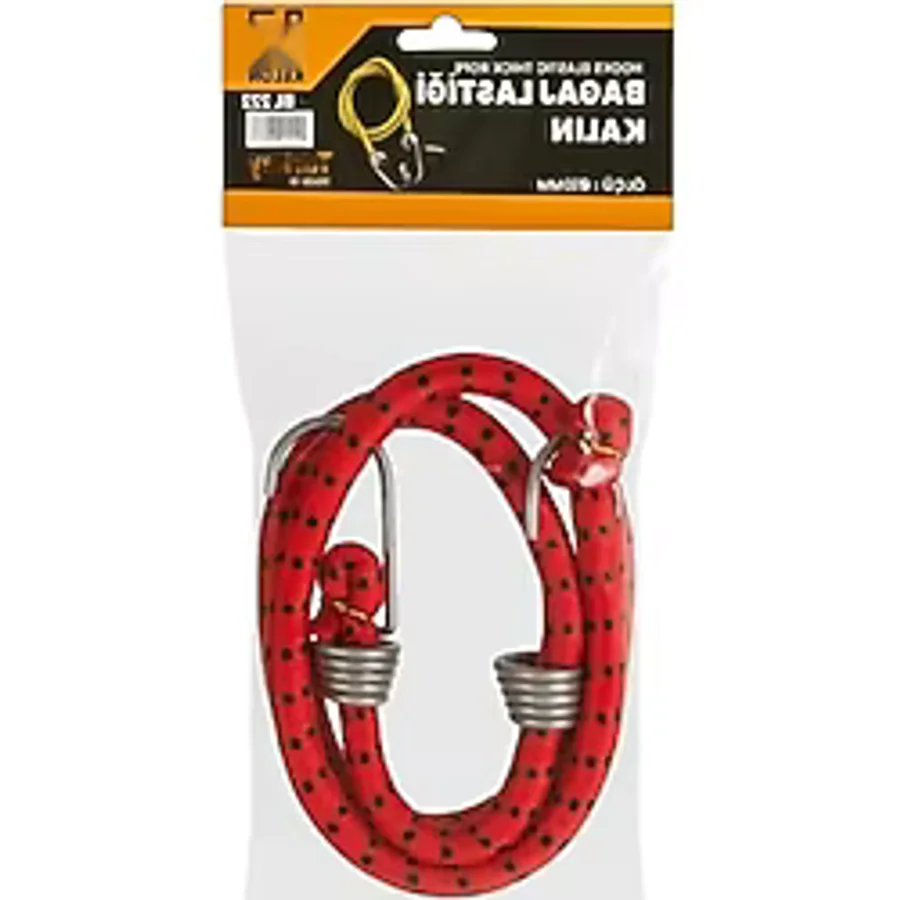 Güçlü Çekişe Sahip Bagaj Lastiği - 10 Mm Kalınlık, Kırmızı
