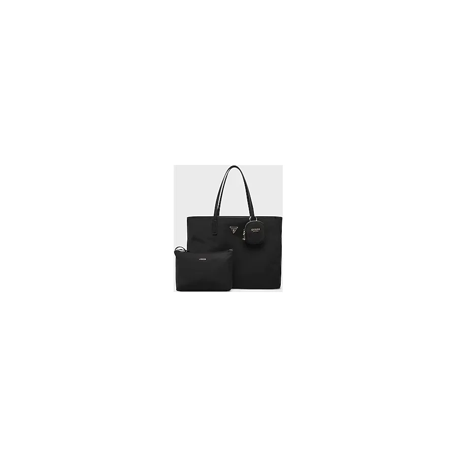 Guess Eco Portföy Çantalı Çift Tutma Saplı Büyük Çanta HWEYG839525 Bayan Çanta Hweyg8 39525 Bla - Siyah