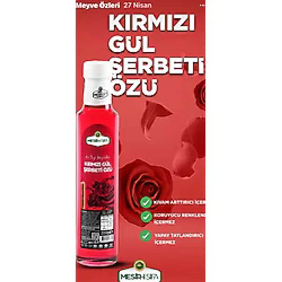 Gül Şerbeti Özü Mesiri Şifa - 1 Adet