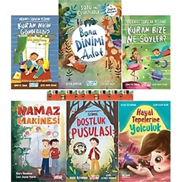 Gülce Kitap 7+ yaş dini kitaplar-Soru ve Cevaplarla Bana Dinimi Anlat,Namaz Makines,Peygamberimin sav İzinde(6K)