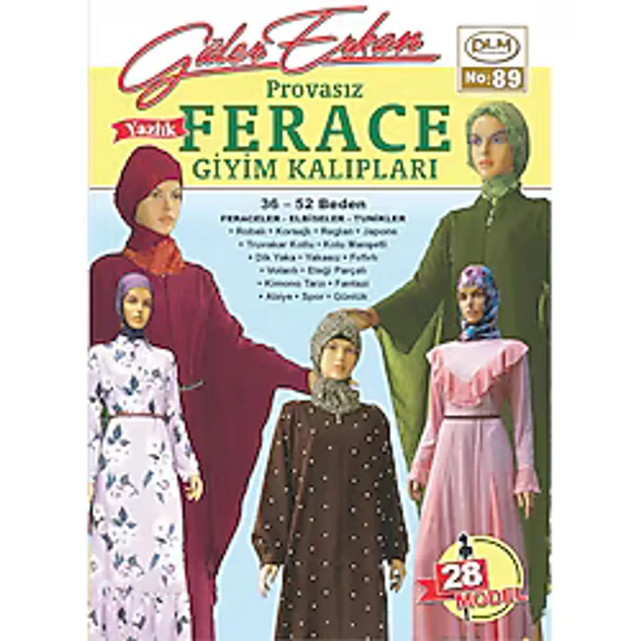 Güler Erkan Provasız Yazlık Ferace Giyim Kalıpları No: 89
