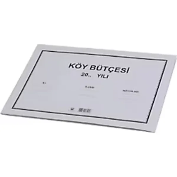 Gülpaş 125 Köy Bütçesi Defteri Karton Kapak 8 Yp.