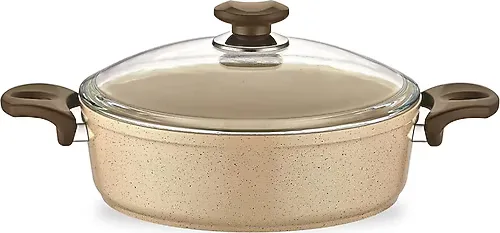 Gülsan Safran 20 cm Basık Granit Tencere