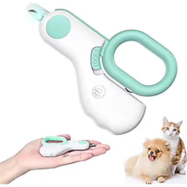 GuLuPets Aşırı Kesmeyi Önlemek için LED Işıklı Küçük Hayvanlar Tırnak Makası ve Keskin Bıçaklar - Minik Köpek, Kedi Yavrusu, Tavşan, Kuş Gine, Domuz, Gelincik Hamsterlar için Profesyonel Tıraş Makines