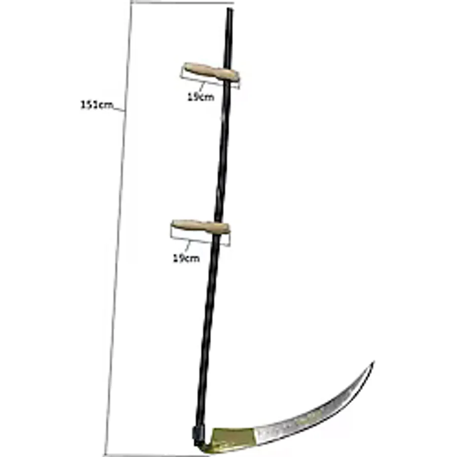 Günaş Komple Tırpan - Metal Saplı 6 Parça Set - Ahşap Elcik 70 cm