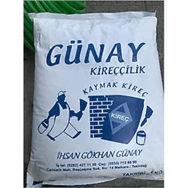 Günay Sönmüş Kireç 1 Paket 4 Kg Boya Badanalık Kaymak Kireç