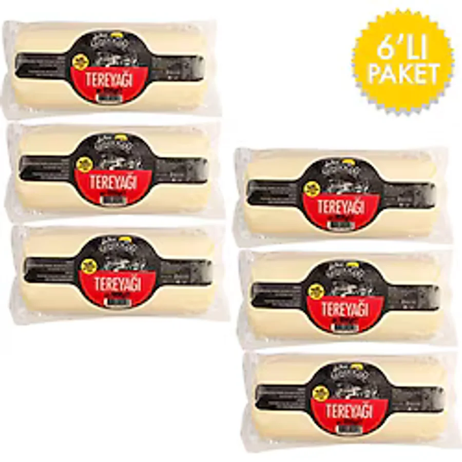 Gündoğdu 1000 gr 6'lı Paket Silindir Tereyağı