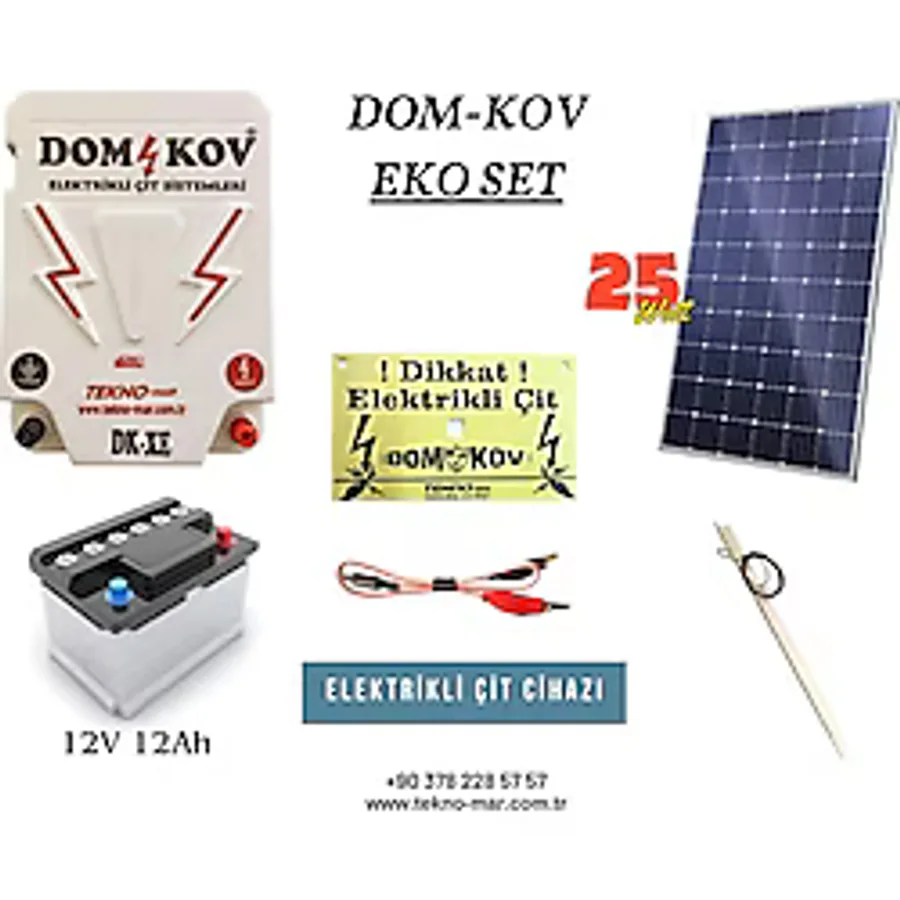 GÜNEŞ ENERJİLİ AYI DOMUZ KOVUCU ÇİT SİSTEMİ - Yabani Hayvan Kovucu Dom-Kov
