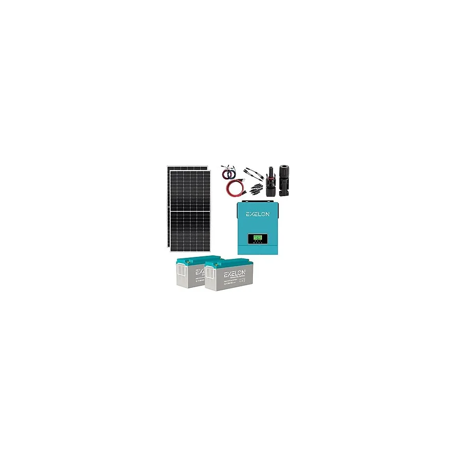Güneş Enerjisi Solar Paketi 3kVA İnverter 450W Güneş Paneli 150Ah Jel Akü