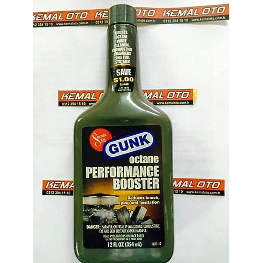 Gunk Benzin Oktan Artırıcı Performans Artırıcı