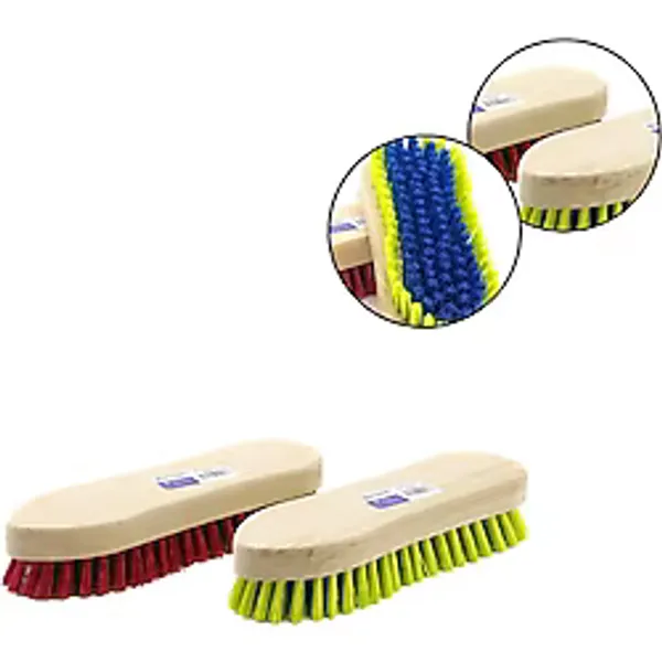 Günsan 022 006 Nalın Tipi Ahşap Tutamaklı Sert Halı Ve Temizlik Fırçası - 20 Cm Tutamak- 24'Li Paket