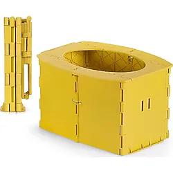 Guqqo Katlanabilir Lazımlık, Portatif Seyahat Tipi Taşınabilir Çocuk Tuvaleti, 327 g, Sarı