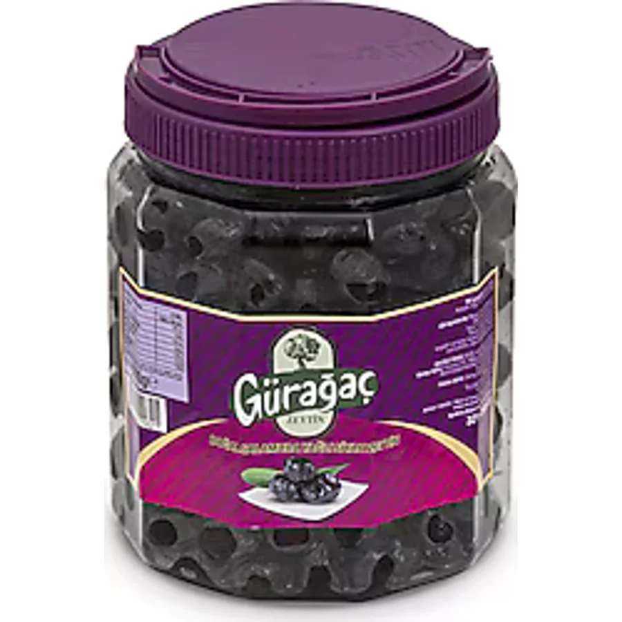 Gürağaç Doğal Salamura Yağlı Siyah Zeytin 1 kg