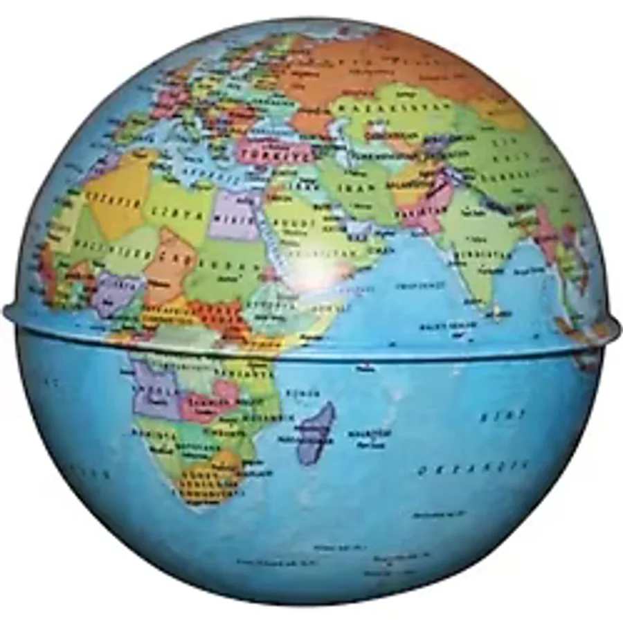 Gürbüz Globe Dünya Kumbara Küre Siyasi 10 Cm