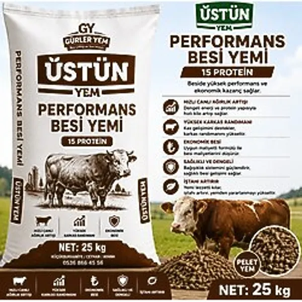 Gürler Yem 25 Kg - Performans Besi Yemi