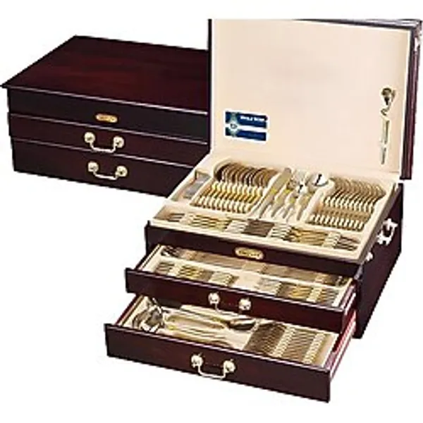Gürtuz 304 Paslanmaz Çelik Çeyiz Sandığı 18/10 Gold Seri - set