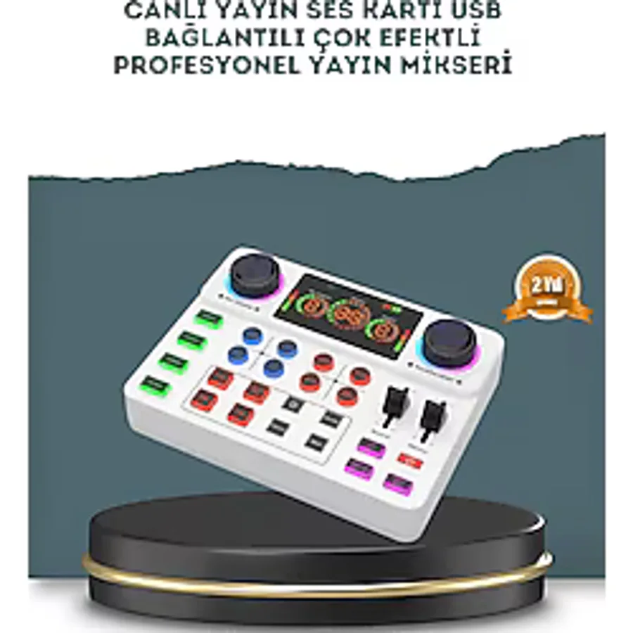 Gürültü Engelleme Özellikli Canlı Yayın Ses Kartı