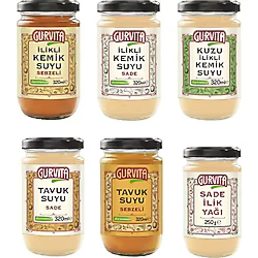 Gurvita Ilikli Kemik Suyu Karışık Paket 320 ml 6'lı - 320 gr