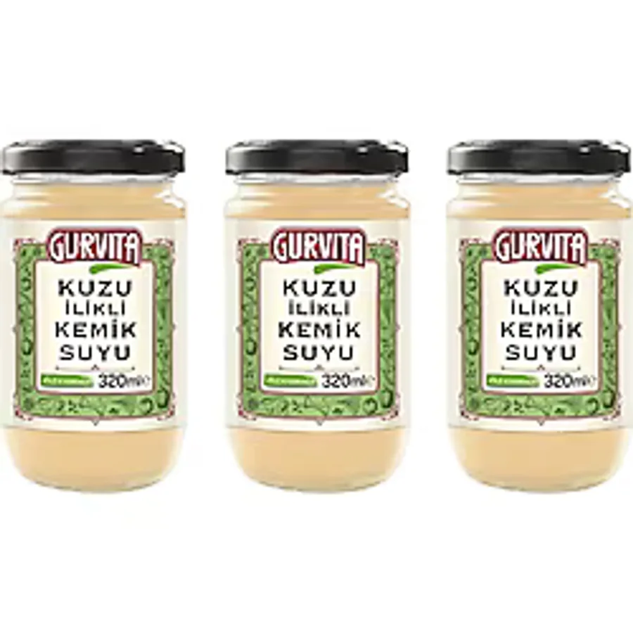 Gurvita Kuzu Ilikli Kemik Suyu 320 ml 3'lü - 1 Paket
