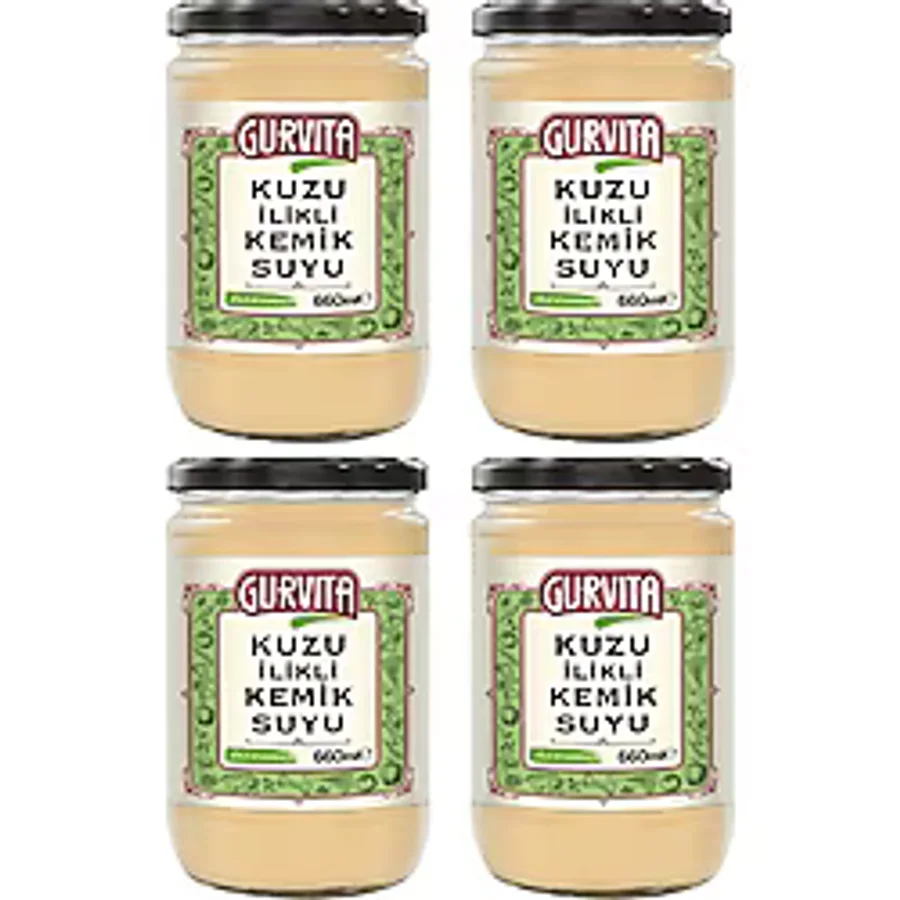 Gurvita Kuzu Ilikli Kemik Suyu 660 ml 4' Lü - 2,6 lt