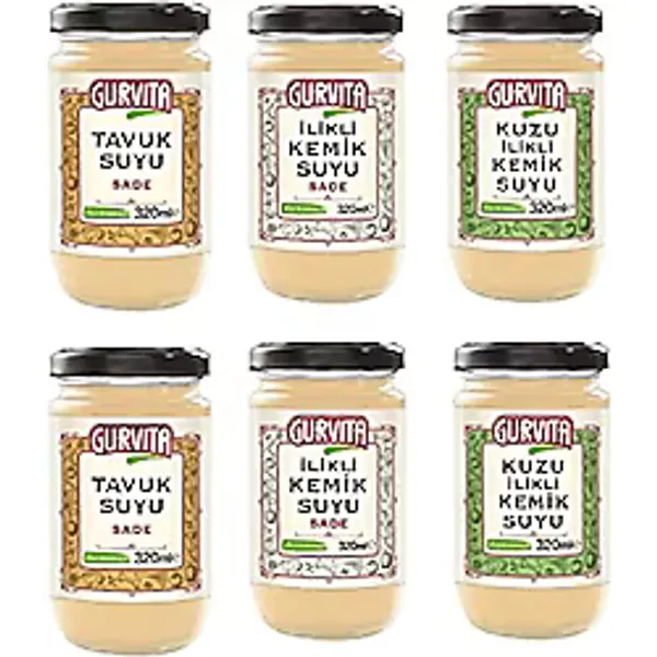 Gurvita Sade İlikli Kemik Suyu 320 ml 6'lı