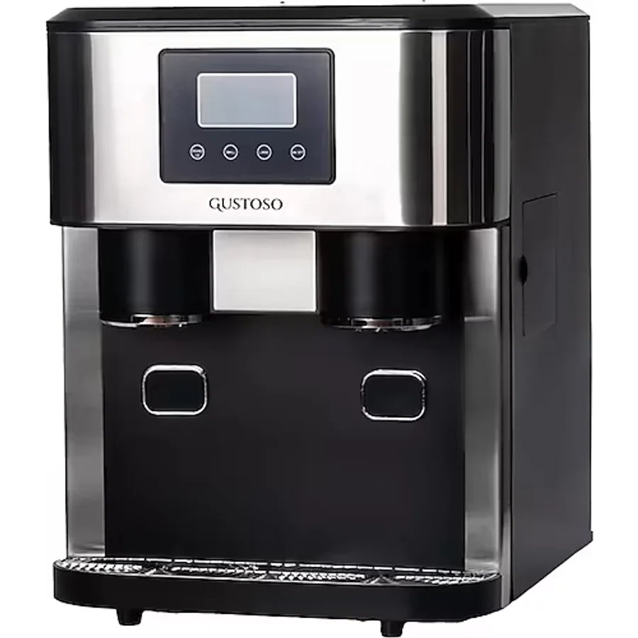 Gustoso Buz Yapıcı - Crush Ice & Küp Buz & Soğuk Su Hazneli 3in1 LCD Dokunmatik Ekranlı Akıllı Inox Buz Makinesi - SLT01 (Su Arıtma Sistemi Destekli)