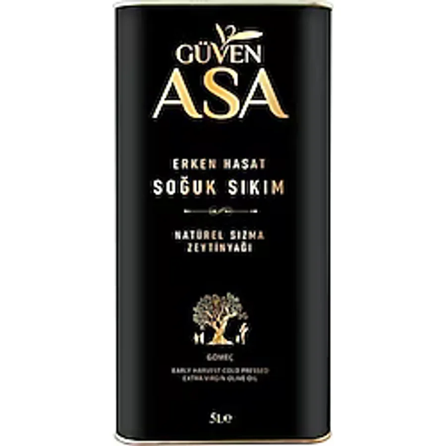 Güven Asa Erken Hasat Soğuk Sıkım Natürel Sızma Zeytinyağı 5 lt