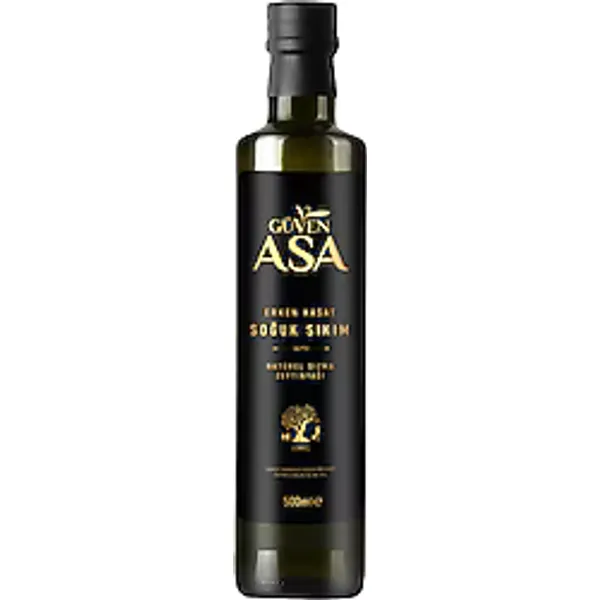 Güven Asa Erken Hasat Soğuk Sıkım Natürel Sızma Zeytinyağı 500 ml