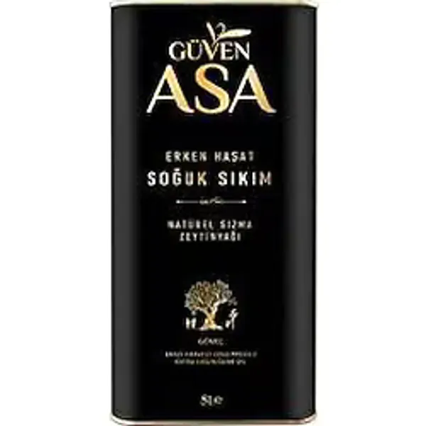 Güven Asa Soğuk Sıkım Natürel Sızma Zeytinyağı 5 Lt Teneke X 4 Adet