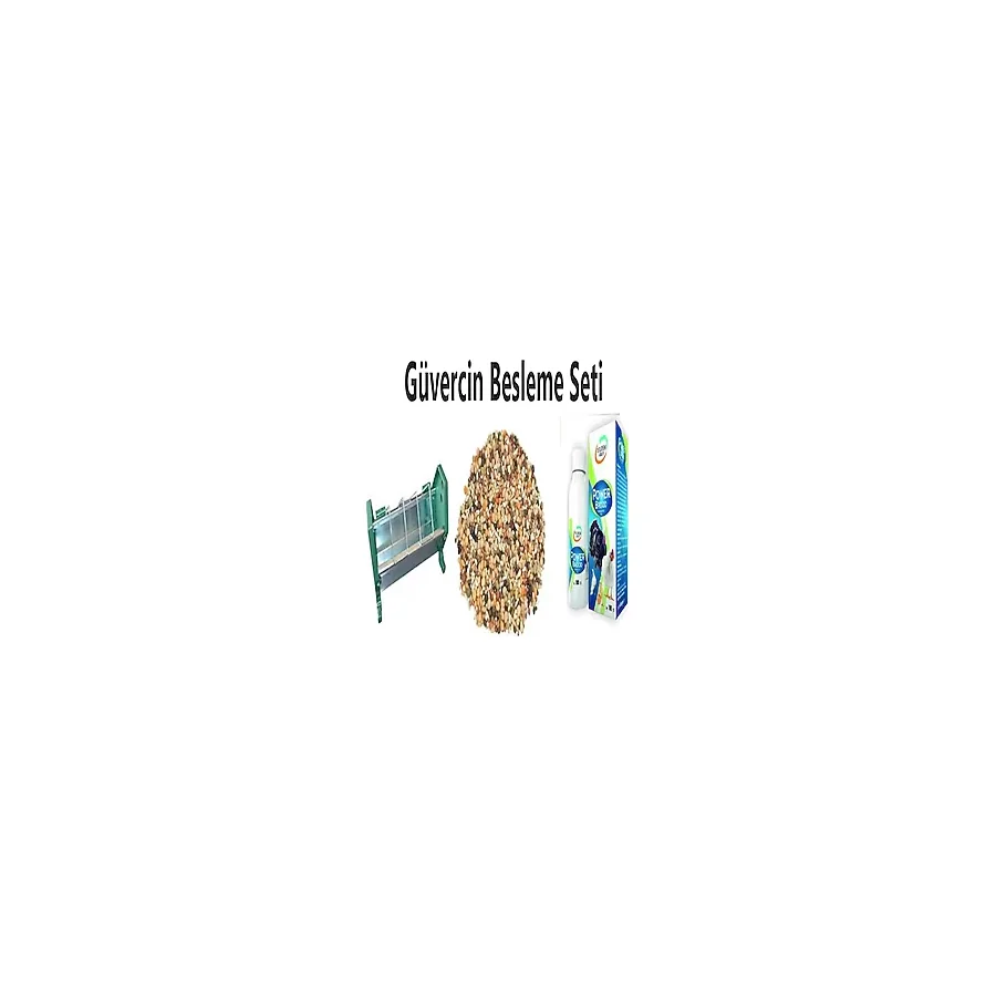 Güvercin Besleme Set-1"25 Cm Güvercin Yemlik + 5 Kg Güvercin Yemi + Power Brood 100Ml