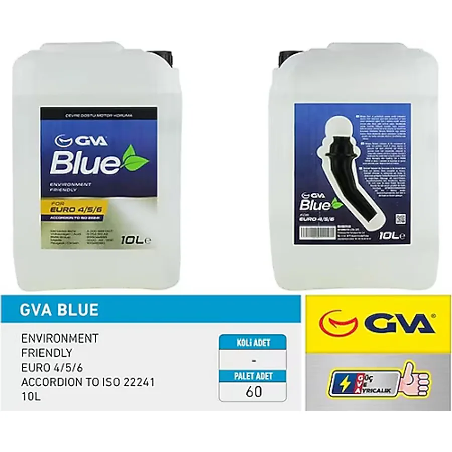 Gva Blue Sıvısı 10 Lt Euro 4 5 / Binek Euro 6 Hunili Ambalaj
