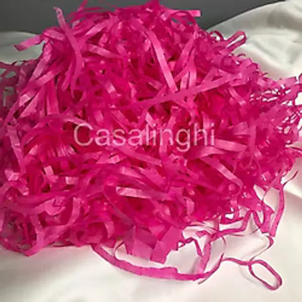 Gy Atelier Fuşya Kırpık Pelür Kağıt Kırpıntısı Dark Pink Hediye Kutusu Dolgu Malzemesi Ambalaj Kağıdı Süsleme - 50 Gram - 1
