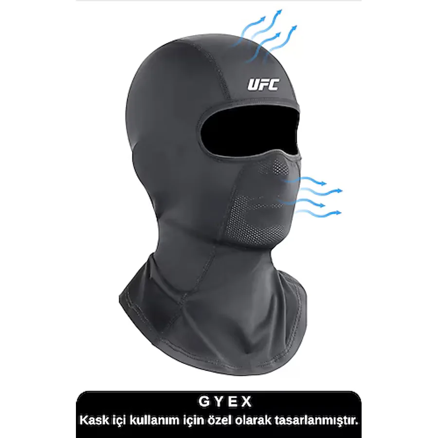 GYES Siyah Balaklava Spor Motor Kask Maskesi Buff Koruyucu Kar Yüz Maske