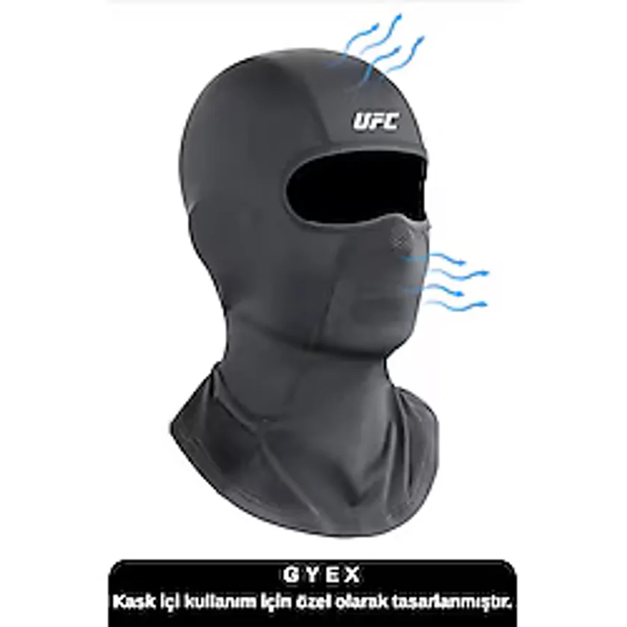 GYES Siyah Balaklava Spor Motor Kask Maskesi Buff Koruyucu Kar Yüz Maske