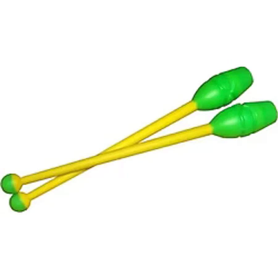 Gymo Birbirine Bağlanabilir Ritmik Cimnastik Labut 36.5cm Yeşil-Sarı - Yeşil - Sarı