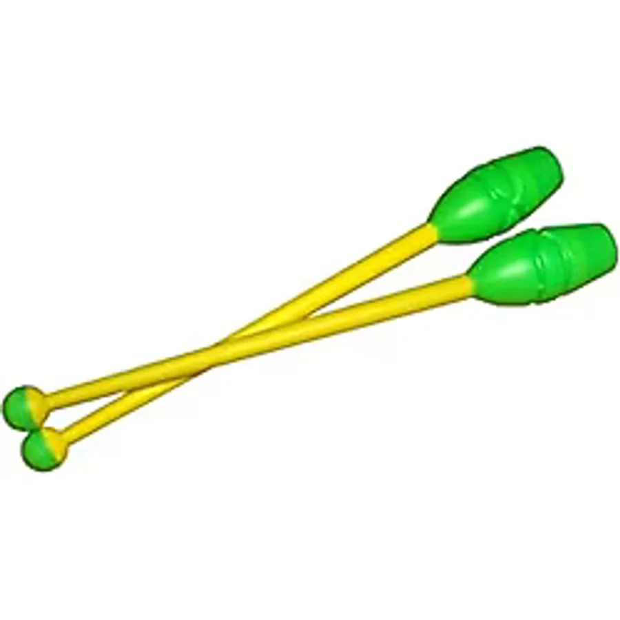 Gymo Ritmik Cimnastik Labut 36.5cm Yeşil-Sarı