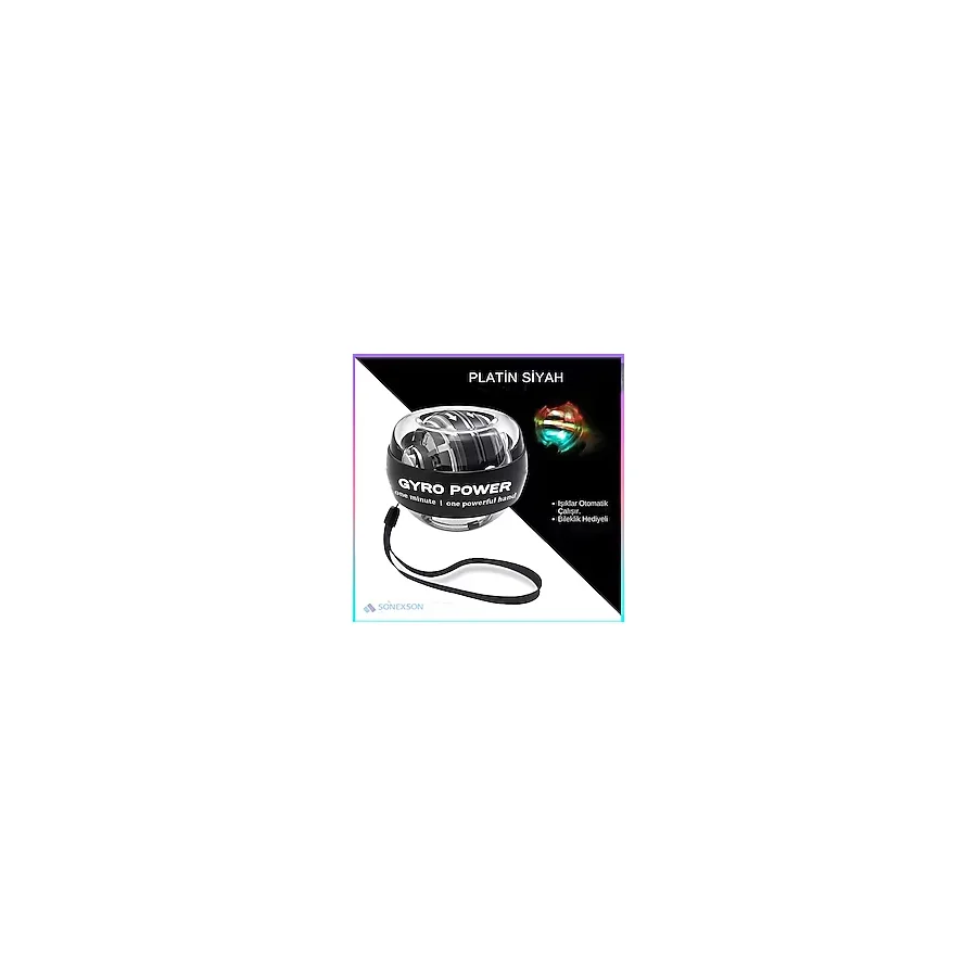 Gyro Ball El ve Bilek Egzersiz Topu Autostart Ve Powerball Egzersiz Topu