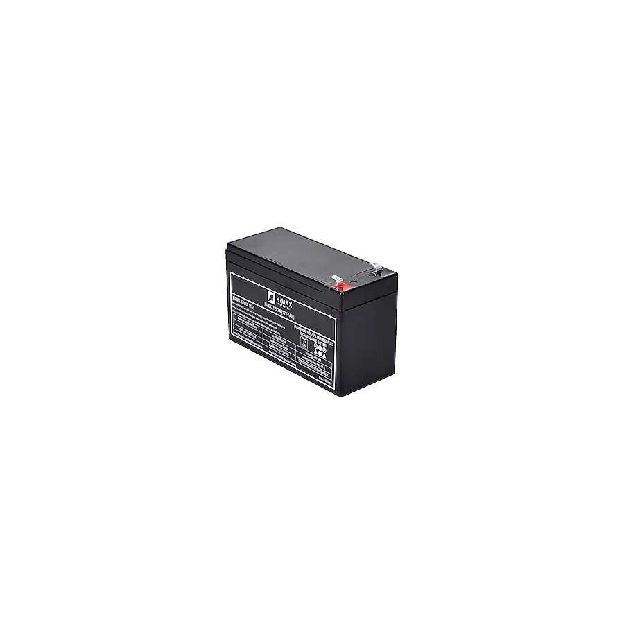 H-Max 12V 7 Amper Kuru Akü Ups Aküsü Asansör Aküsü Kesintisiz Güç Kaynağı Aküsü Güvenlik Aküsü 12V 7AH Akü