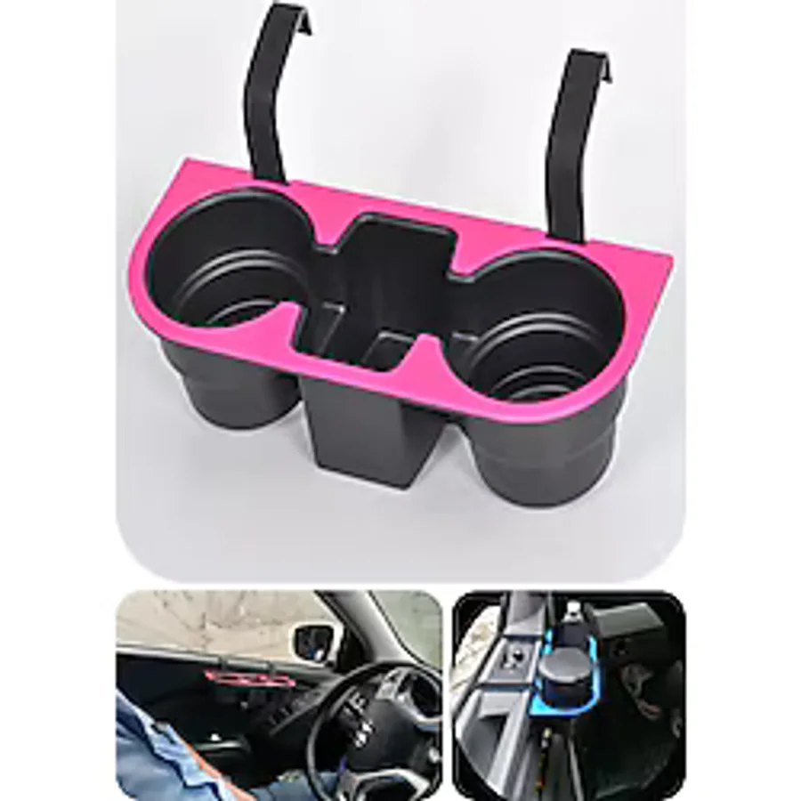 H&R PLASTİK oto aksesuarları Araç Içi Bardaklık Organizer bardak Tutucu PEMBE Renk (MAGAZADA 6 RENK SEÇENEGİ)