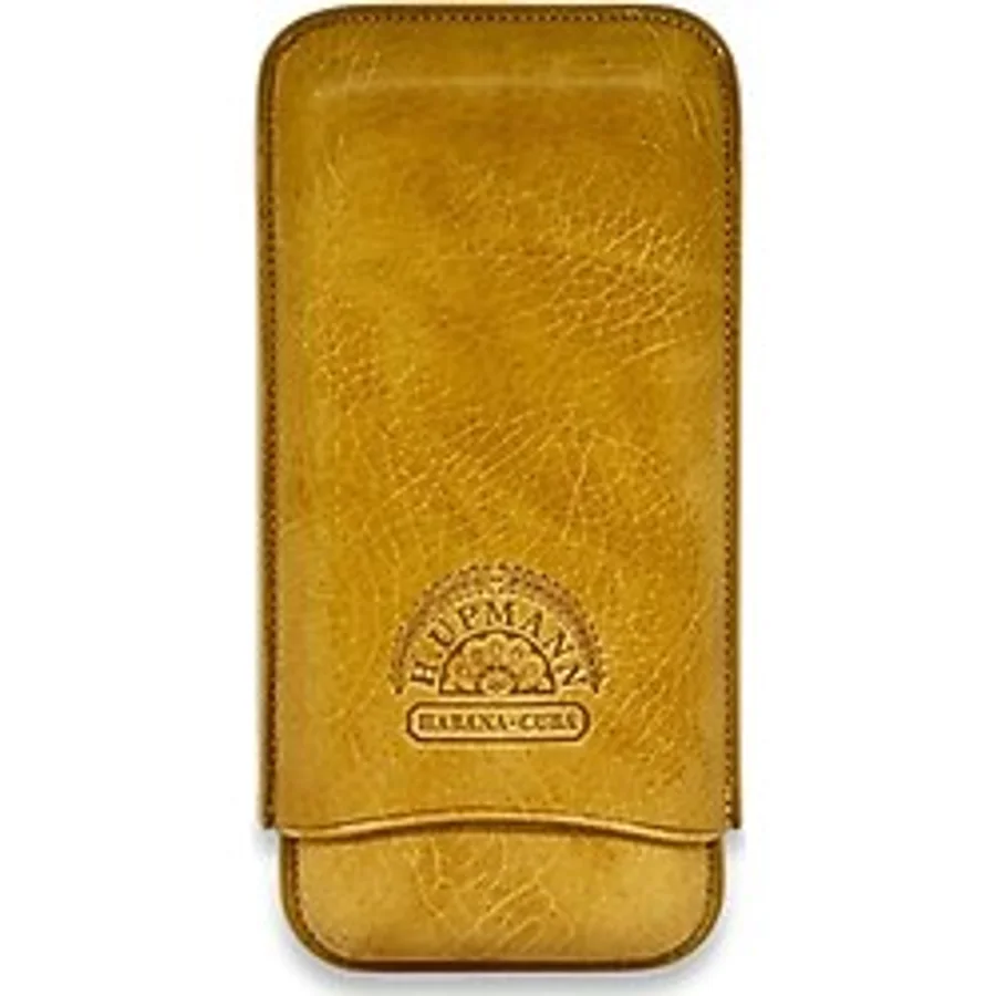 H.Upmann Baskılı Deri Puro Kılıfı 3lü Taba (64Ring)