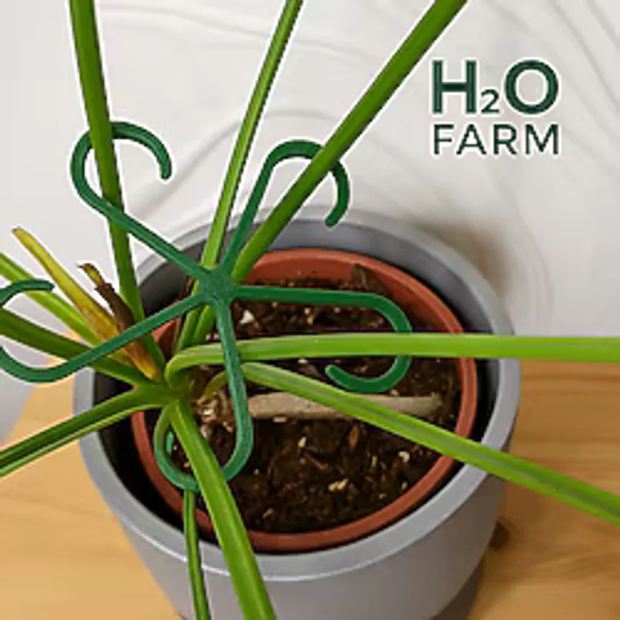 H20FARM Bitki Gövde Destek ve Sabitleme Klipsi Dikey Büyüme İçin Pratik Bitki Tutucu (4 Adet)
