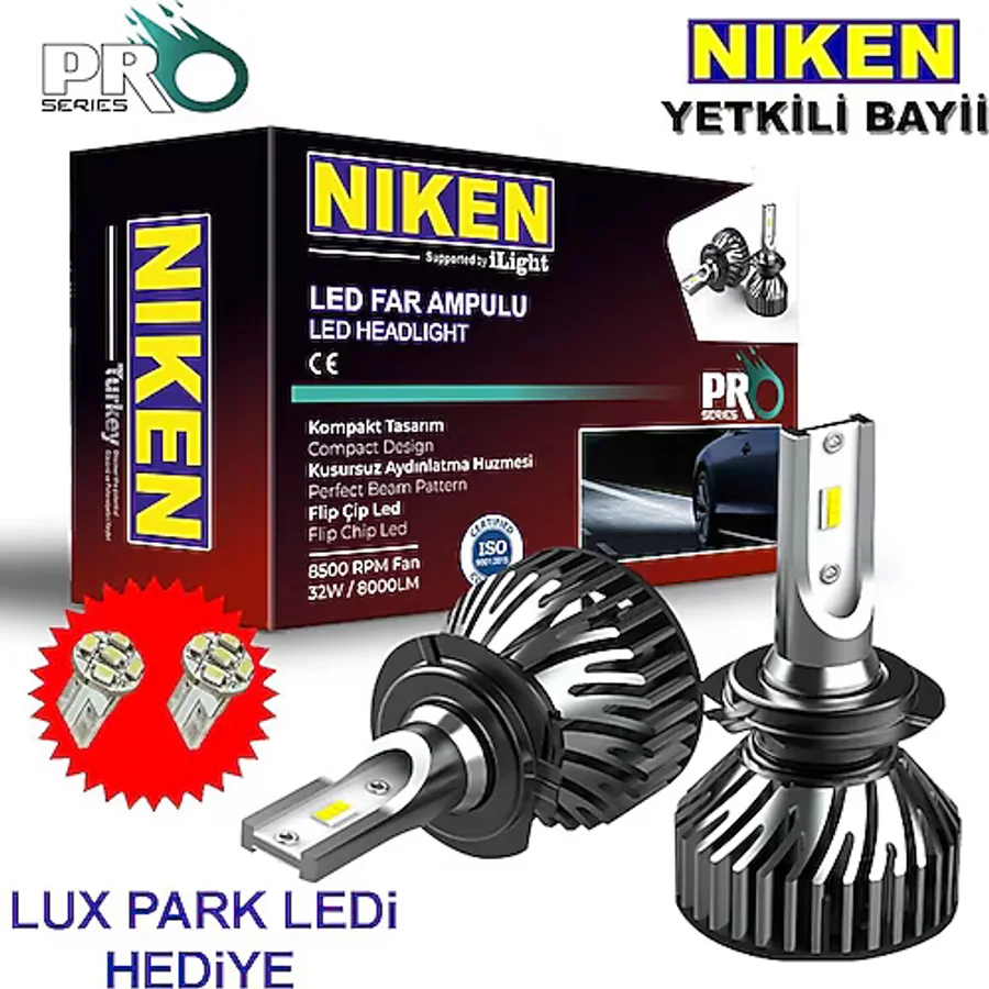 H7 Led Xenon Far Ampulü Yeni Nesil Pro Niken