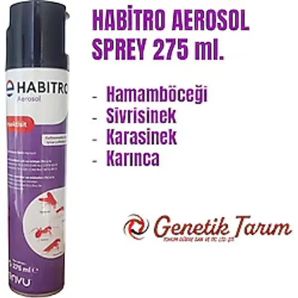 Habitro Aerosol Sprey 275 Ml. Hamamböceği, Karasinek, Sivrisinek, Karınca Ilacı